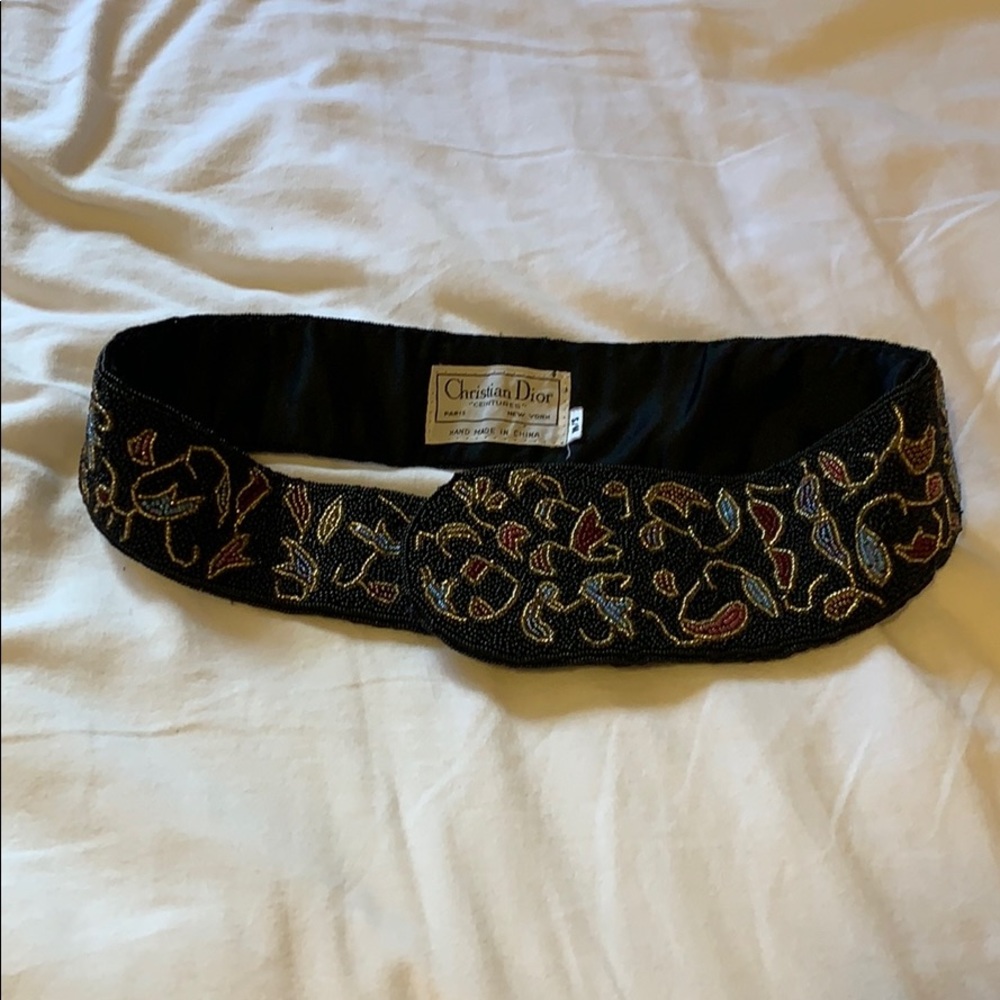 Beaded Dior Belt